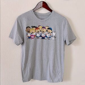 Peanuts Charlie Brown Snoopy Graphic Shirt Mens Unisex Size Large